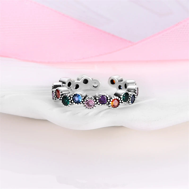 2023 New in Blue Zircon Eye Modeling Rings Jewelry Gift 925 Silver Anniversary Engagement Rings Various Styles One Size Fits All
