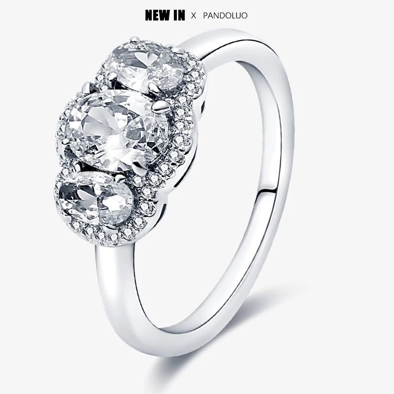 2023 New in Blue Zircon Eye Modeling Rings Jewelry Gift 925 Silver Anniversary Engagement Rings Various Styles One Size Fits All