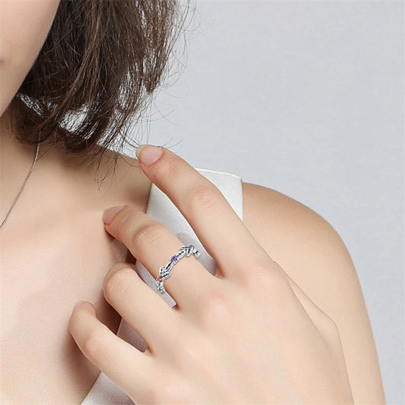 2023 New in Blue Zircon Eye Modeling Rings Jewelry Gift 925 Silver Anniversary Engagement Rings Various Styles One Size Fits All