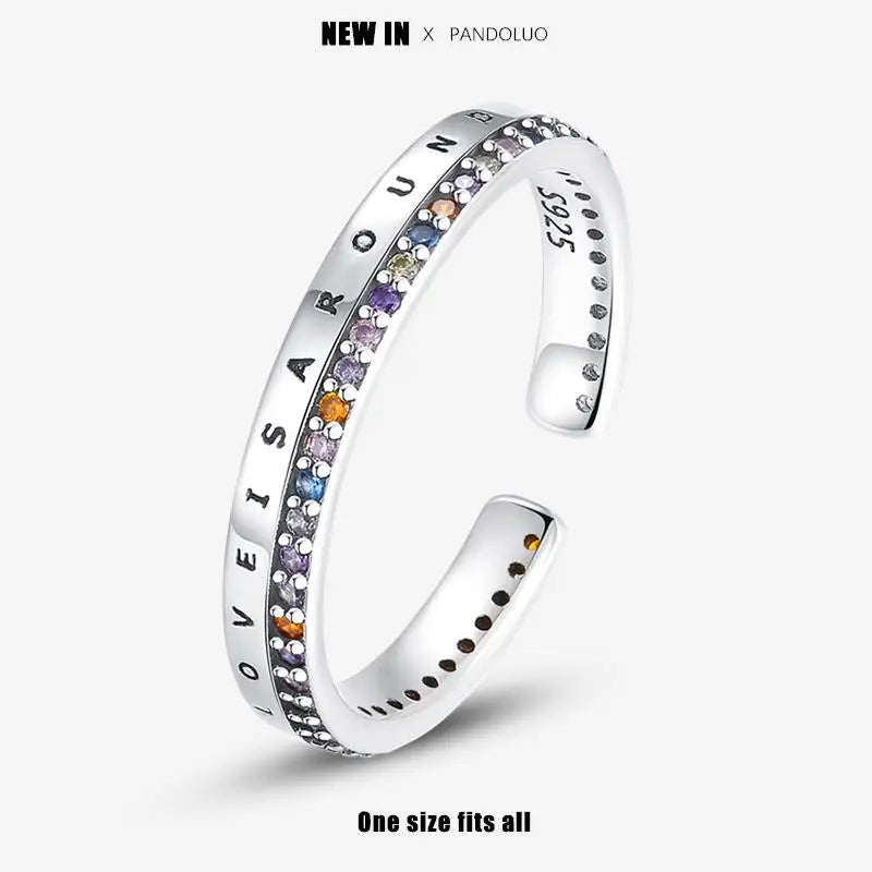 2023 New in Blue Zircon Eye Modeling Rings Jewelry Gift 925 Silver Anniversary Engagement Rings Various Styles One Size Fits All