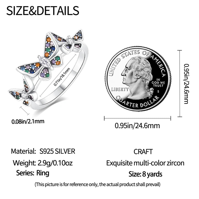 2023 New in Blue Zircon Eye Modeling Rings Jewelry Gift 925 Silver Anniversary Engagement Rings Various Styles One Size Fits All
