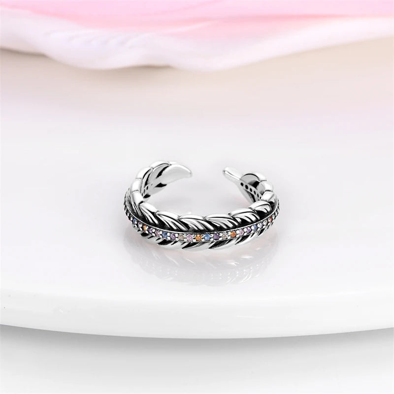 2023 New in Blue Zircon Eye Modeling Rings Jewelry Gift 925 Silver Anniversary Engagement Rings Various Styles One Size Fits All