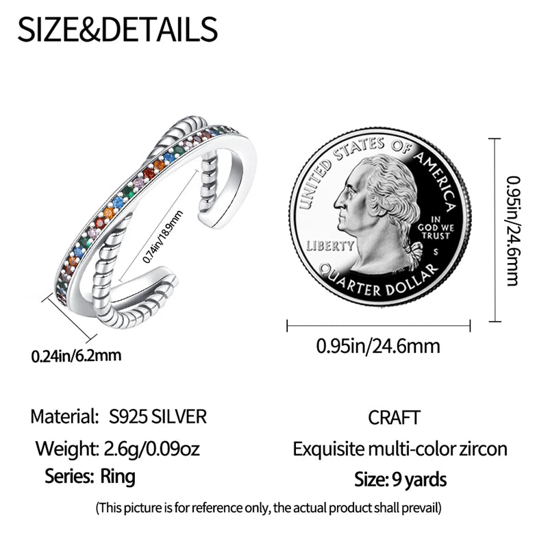 2023 New in Blue Zircon Eye Modeling Rings Jewelry Gift 925 Silver Anniversary Engagement Rings Various Styles One Size Fits All