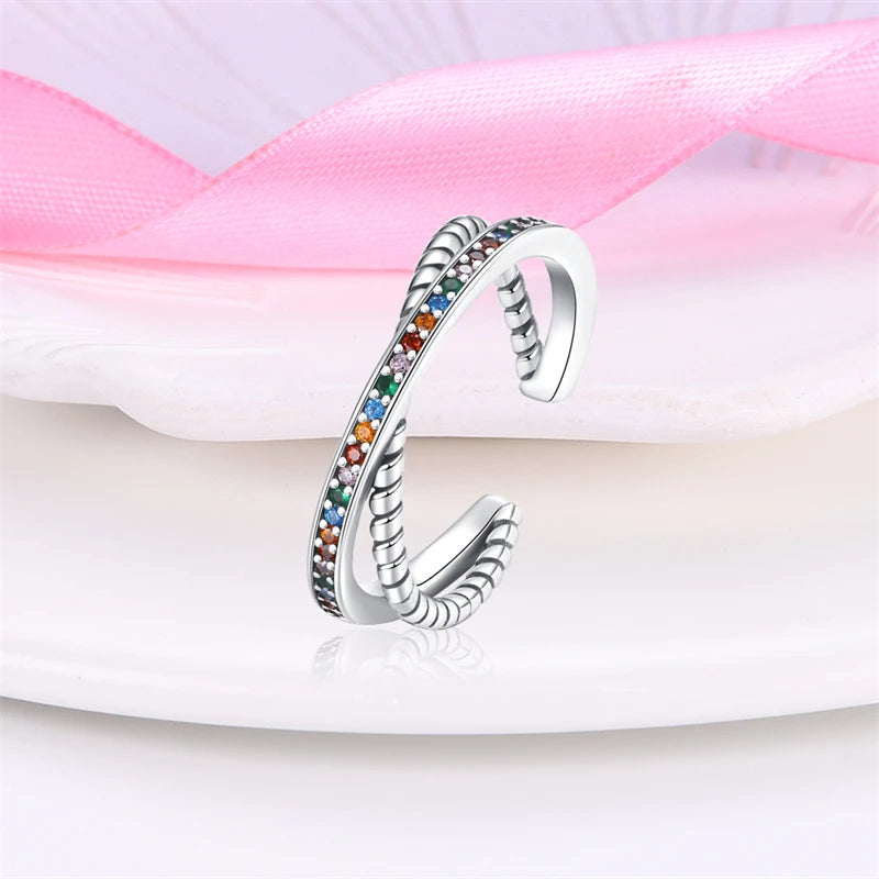 2023 New in Blue Zircon Eye Modeling Rings Jewelry Gift 925 Silver Anniversary Engagement Rings Various Styles One Size Fits All