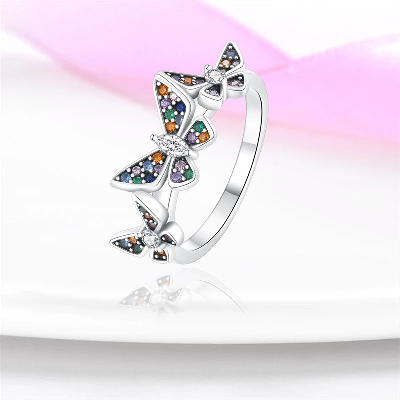 2023 New in Blue Zircon Eye Modeling Rings Jewelry Gift 925 Silver Anniversary Engagement Rings Various Styles One Size Fits All