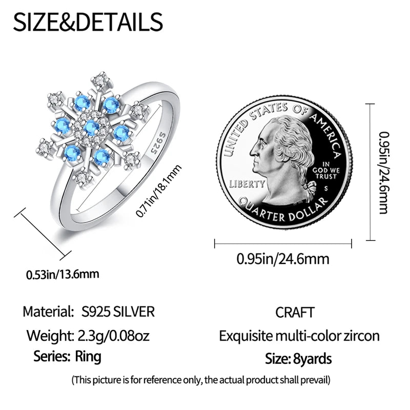 2023 New in Blue Zircon Eye Modeling Rings Jewelry Gift 925 Silver Anniversary Engagement Rings Various Styles One Size Fits All