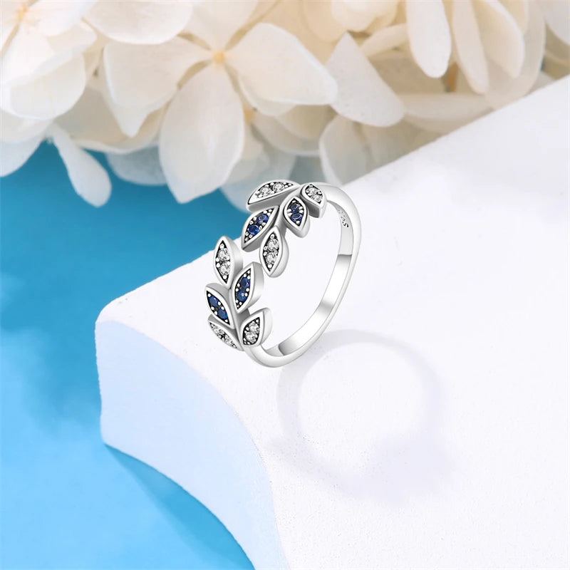 2023 New in Blue Zircon Eye Modeling Rings Jewelry Gift 925 Silver Anniversary Engagement Rings Various Styles One Size Fits All