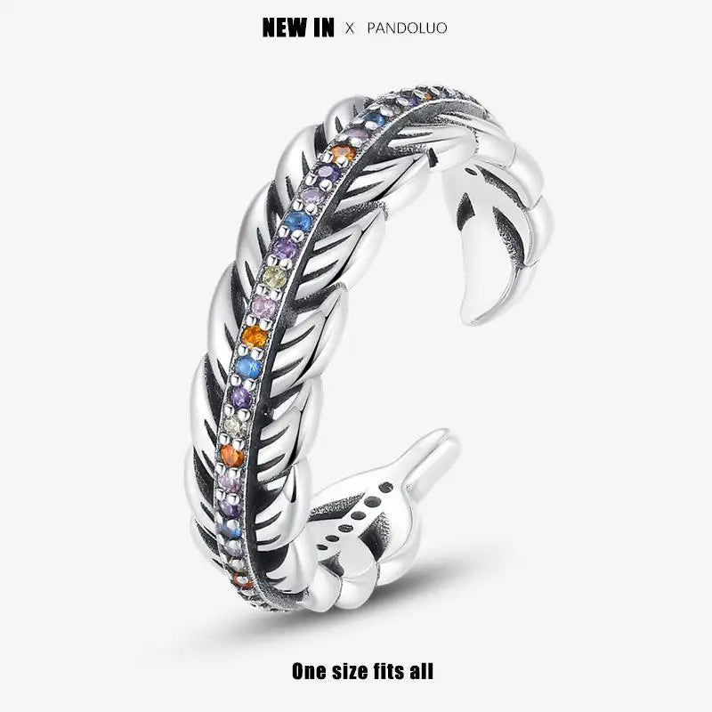 2023 New in Blue Zircon Eye Modeling Rings Jewelry Gift 925 Silver Anniversary Engagement Rings Various Styles One Size Fits All