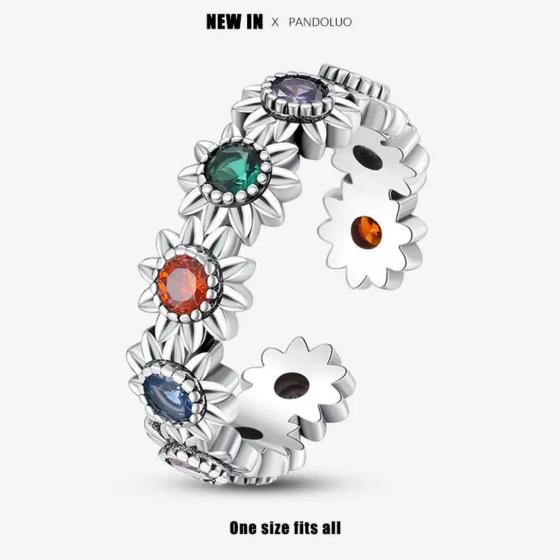 2023 New in Blue Zircon Eye Modeling Rings Jewelry Gift 925 Silver Anniversary Engagement Rings Various Styles One Size Fits All